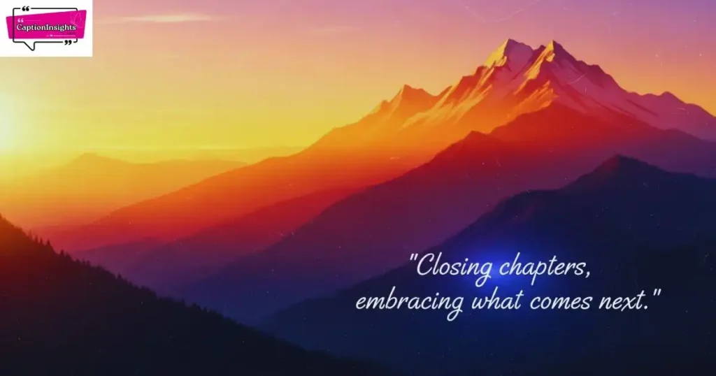 Farewell & Forward Energy Captions