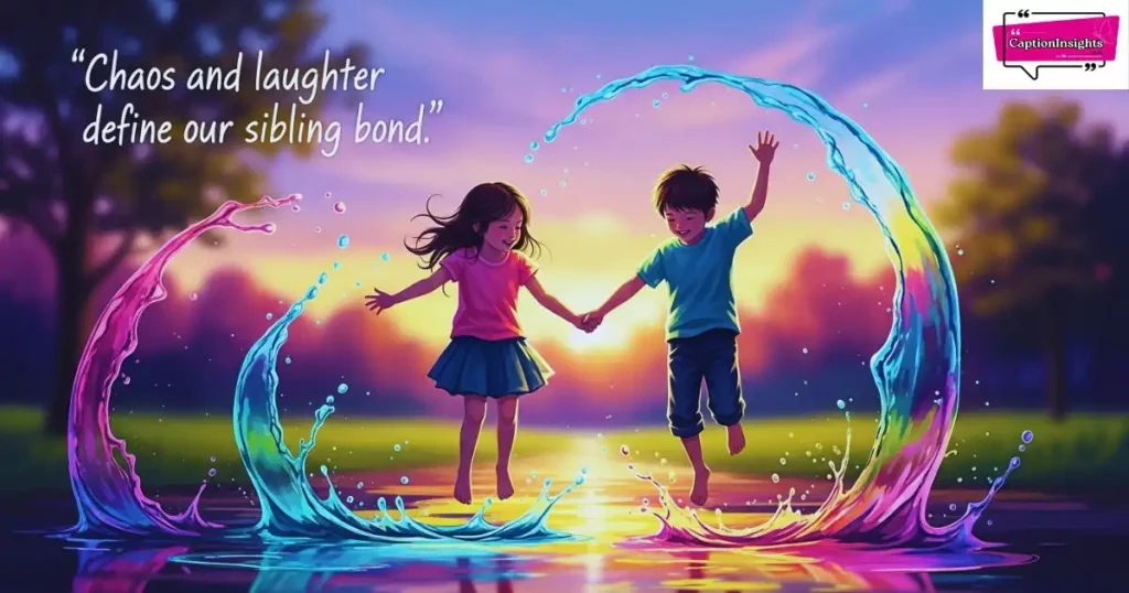 Fun & Playful Brother Sister Captions for Instagram