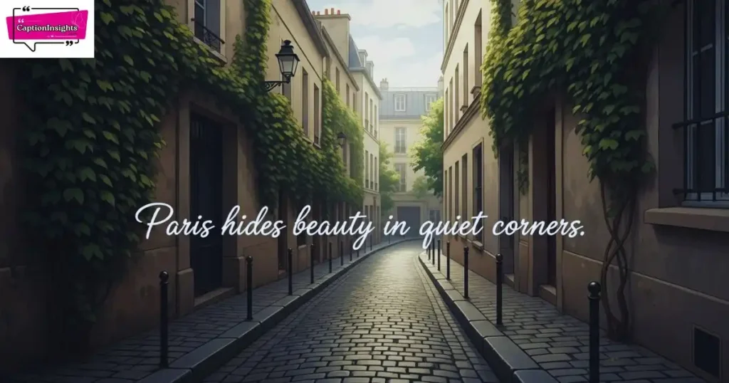 Hidden Gems of Paris Captions