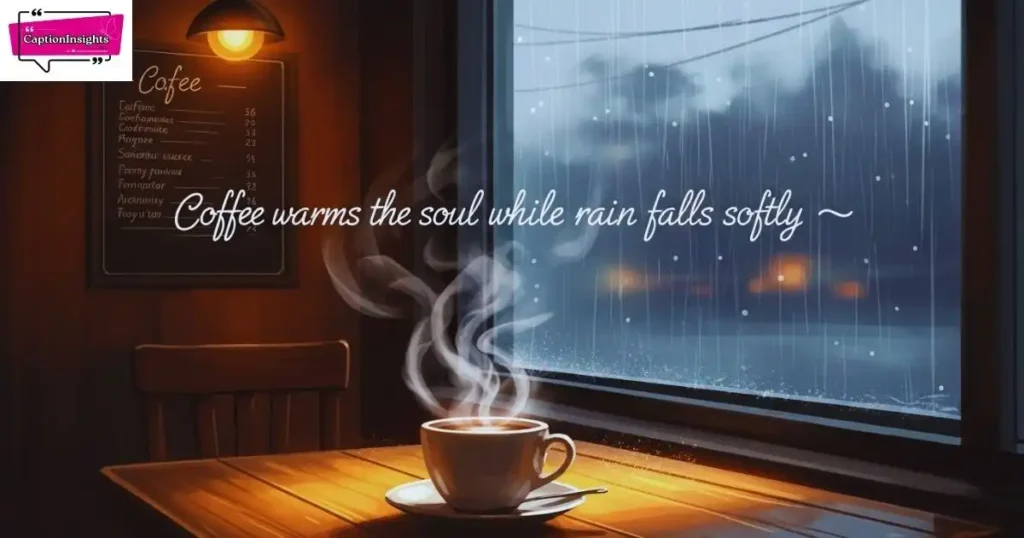 Rain & Coffee Captions for Cozy Mornings