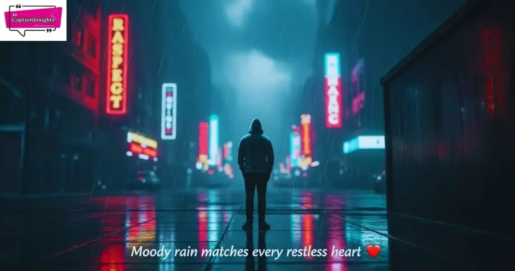 Rainy Weather Captions for Moody Days