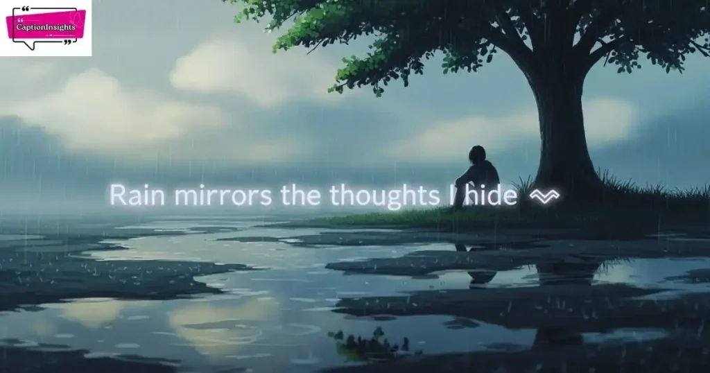 Reflective & Deep Rain Captions for Instagram