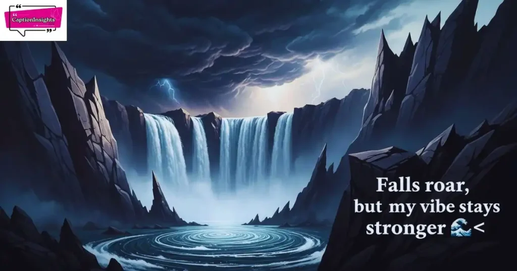 Savage Waterfall Captions for Instagram