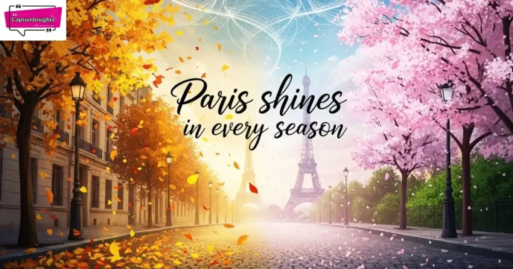 Seasonal Paris Captions