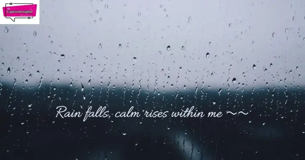 Short Rain Captions for Instagram