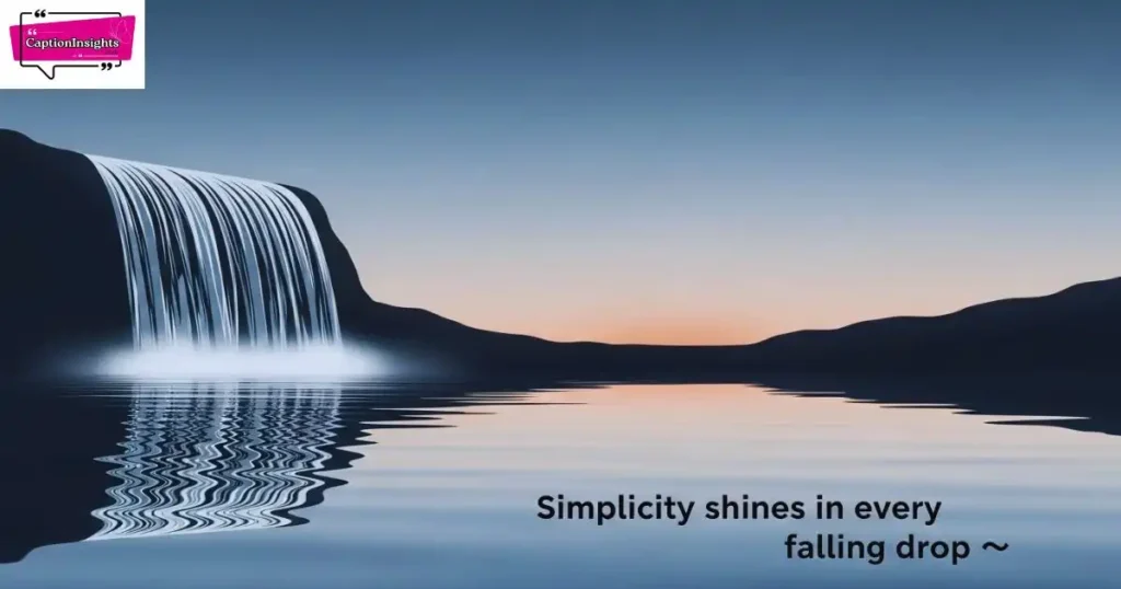 Simple Waterfall Captions for Instagram