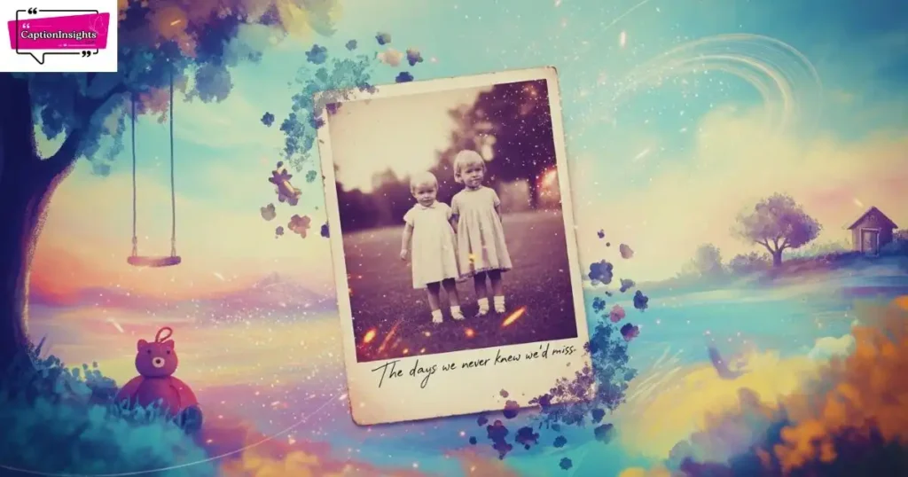 Throwback Brother Sister Captions for Instagram