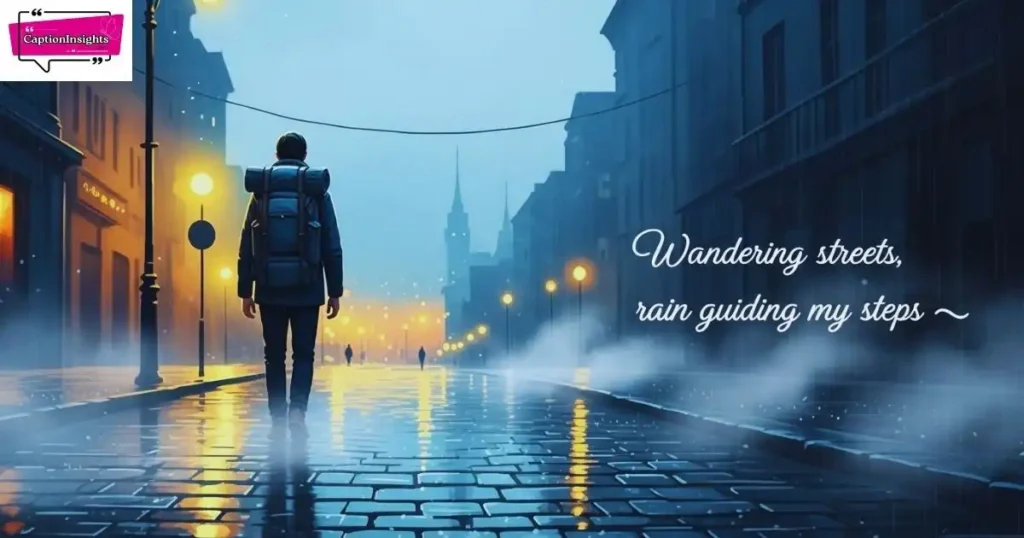 Travel Rain Captions for Wanderers