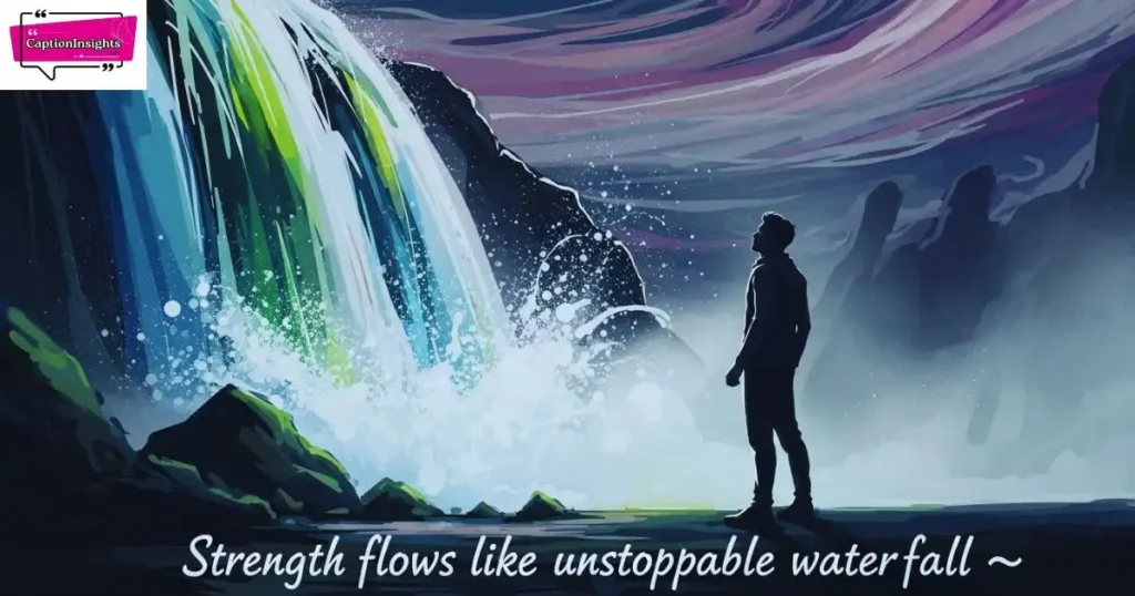 Waterfall Instagram Captions for Guys