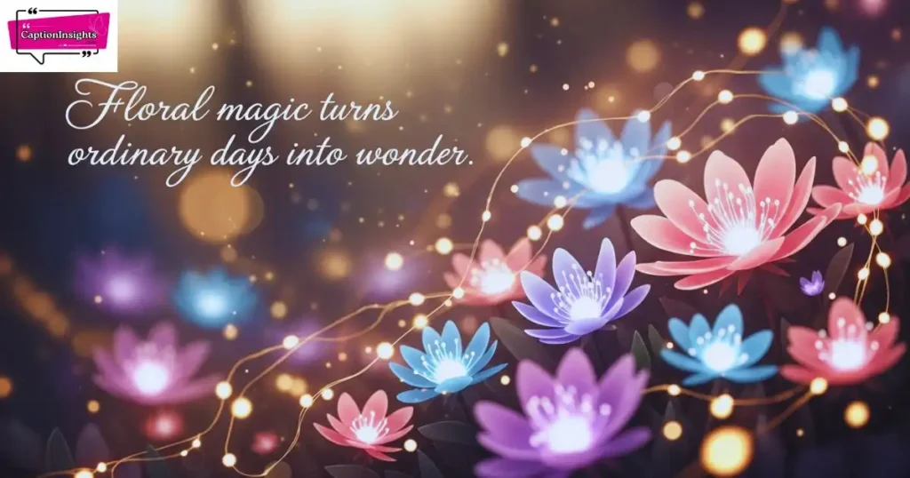 Floral Magic Captions