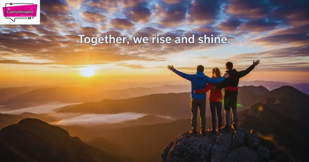 Inspirational Trio Captions for Instagram