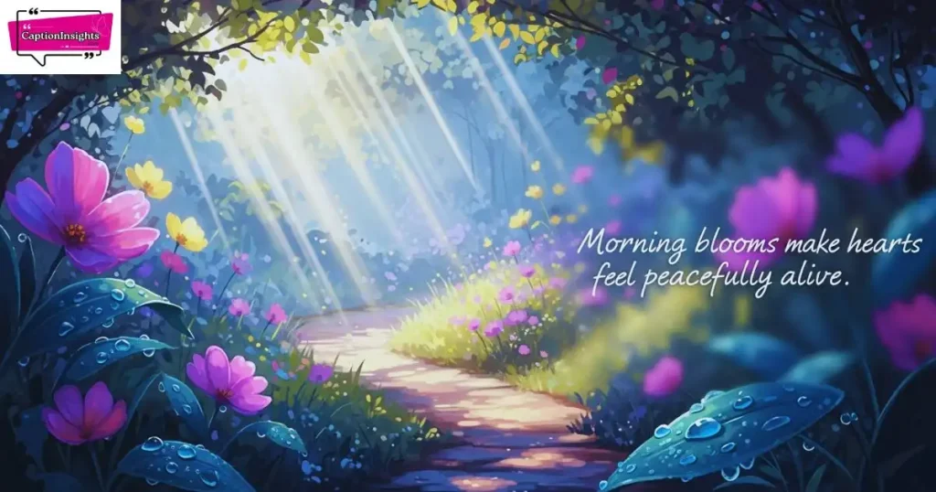 Morning Garden Captions
