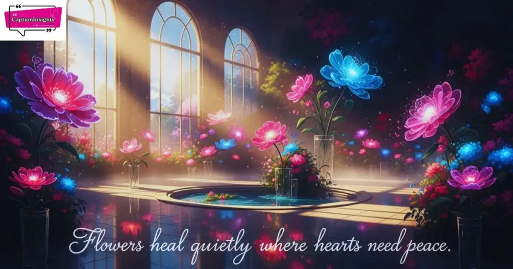 Nature Therapy Flowers Captions for Instagram