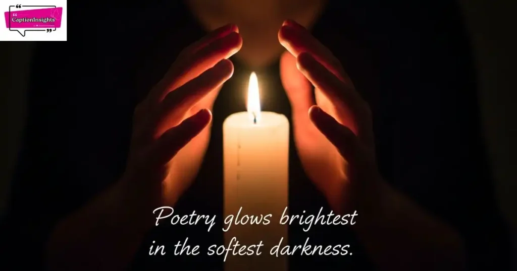 Poetic Dark Captions for Instagram