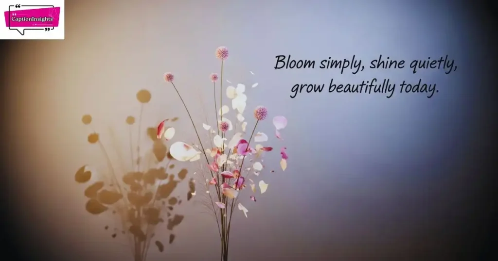 Short Flowers Captions for Instagram