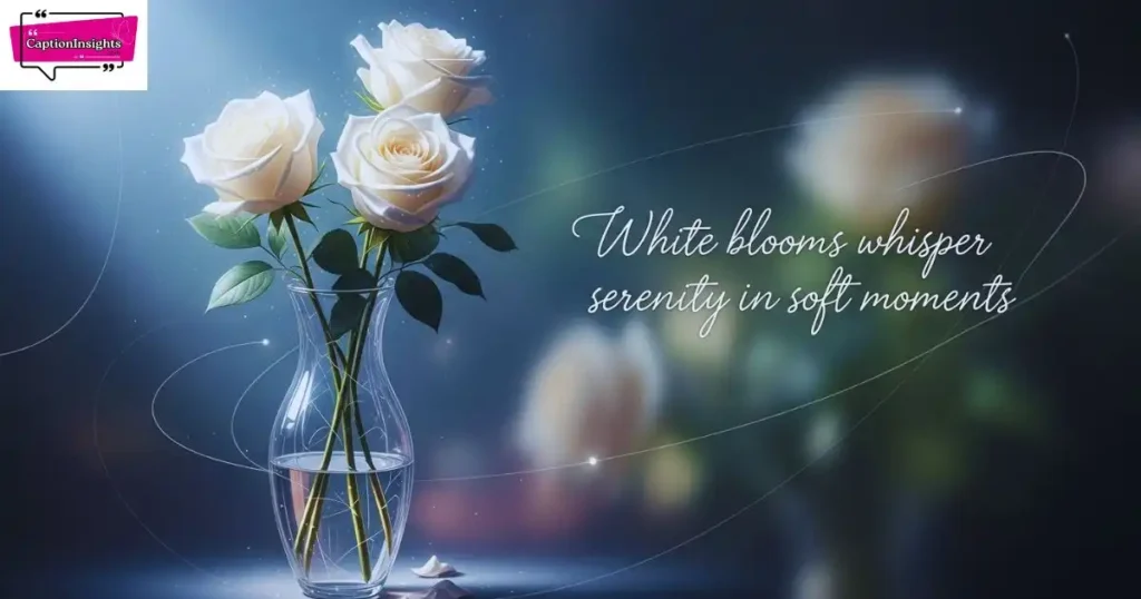 White Flowers Captions for Instagram