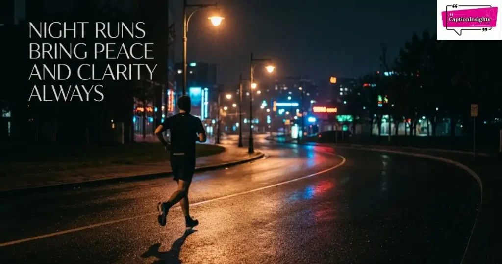 Night Running Captions for Instagram