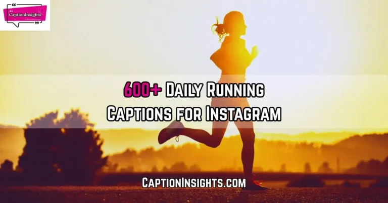 Running Captions for Instagram
